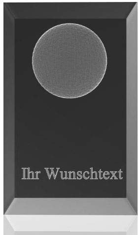 VIP-LASER 3D Glaskristall XL Golfball 3D mit Deinem Wunschtext kostenlos graviert - ideal als Golfpreis/Golfgeschenk/Golfauszeichnung