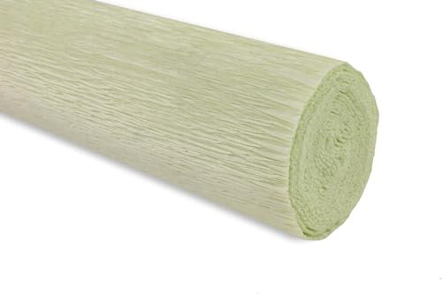 FloristryWarehouse Krepppapierrolle 180g (50 x 250 cm) blassgrün (Farbton 566)