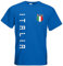 Italien Italia T-Shirt Name Nummer Fanshirt Trikot EM-2021 Royalblau L