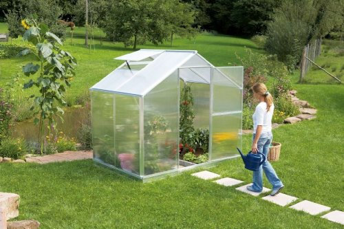 Gartentec Aluminium Gewächshaus Typ F2 - Typ F6 (Typ F2: 3,50 m²)