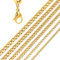 DonDon Herren Halskette Panzerkette Edelstahl goldfarben Länge 56 cm - Breite 0,65 cm