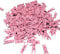 Bluelans® Lot de 100 mini pinces à linge en bois colorées pour loisirs créatifs Rose