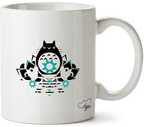 Hippowarehouse Japanese Anime Fat cat Printed Mug Cup Ceramic 10oz