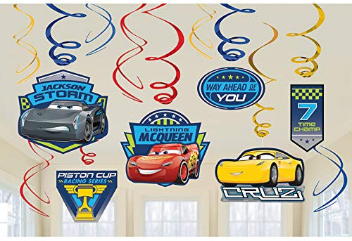 Cars 3 Swirl Decoration Value Pack