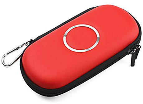 Hipipooo Custodia protettiva Custodia rigida per Custodia protettiva Protect per Sony PSP 1000/2000/3000(Rosso)