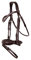 BR Trensenzaum mit Swarovski-Steinen, anatomisch geformt, WB, Full, braun, € 159,95