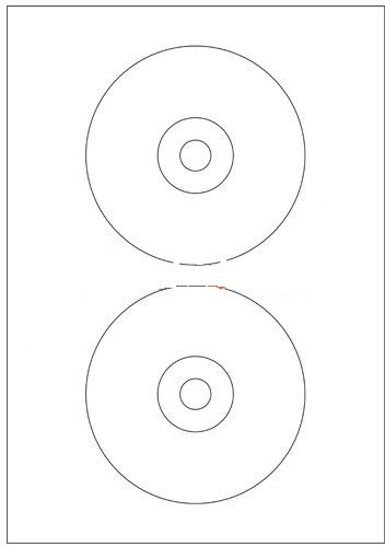 Kompatibel CD/DVD Etiketten NEATO/HP PHOTOGLOSSY - 10 Blatt mit je 2 Label 42 mm