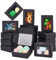 BENECREAT 30 Pack Kraftpapierboxen mit klarem Fenster 8.5x6x3cm Schwarze Geschenkverpackungsboxen für Schmuck Speicher Display, Hochzeit, Valentinstag