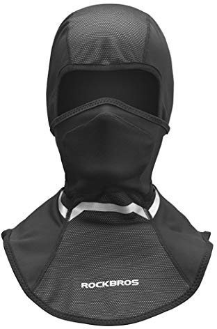ROCKBROS Fahrrad Sturmhaube Warm Balaclava Winddicht Halswärmer Gesichtschutz Fahrradhelm Mütze Unterziehmütze Bike Cap für Winter Outdoor Aktivitäten Herren/Damen