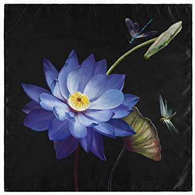 RELEESSS Servietten Lotusblume wiederverwendbar 50 x 50 cm für Zuhause Abendessen, Urlaub, Geburtstag, Party, Hochzeit, Restaurant, Indoor Outdoor Tischdekoration, 1 Stück