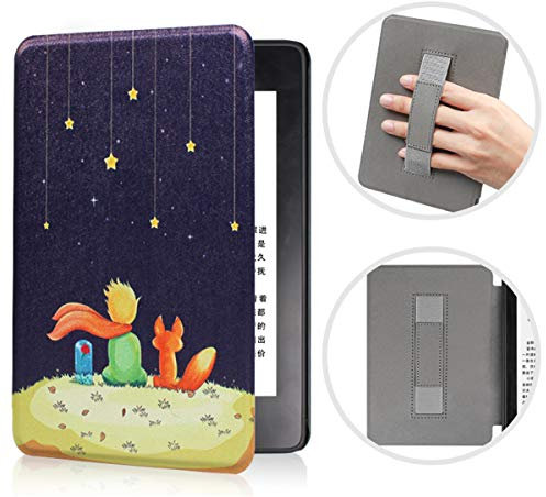 Housse Étui avec Dragonne pour Kindle 10ème Génération 2019 - Coque en Durable Cuir avec Veille/Réveil Automatique, Convient Uniquement au Modèle J9G29R