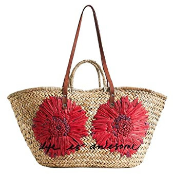 Desigual Damen bols_bisbi cesta Shopping Bag, Weiß, Einheitsgröße EU