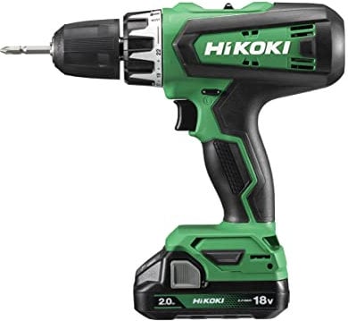 HiKOKI Schlagbohrschrauber DV18DF (18V, Li-Ion, Mechanisches 2-Gang Getriebe, 55 Nm Drehmoment, LED, im Transportkoffer inkl. 2 18V Akkus BSL1820M 18V