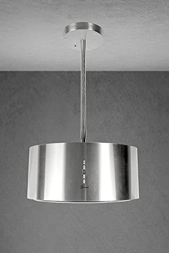 GURARI campana isla 237 50 IS, campana extractora campana 50cm, tapa techo, 860 m³/h, acero inoxidable