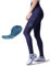 INBIKE Fahrradhose Damen Lang Gepolstert Sommer Herbst Radlerhose mit Sitzpolster High Waist Atmungsaktive Elastische Schnell Trocknend Frühling Blau XS