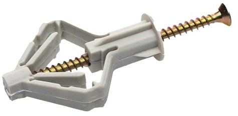 Tacos de plástico para pared de yeso de 10 mm x 50 mm (paquete de 10)