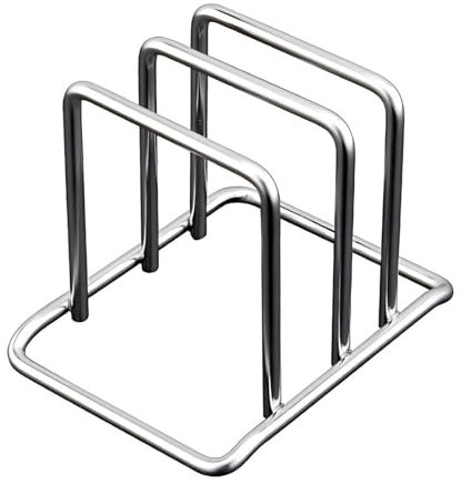 Clove Support de Planche à Découper en Acier Inoxydable 18/10, Rangement Planche a Decoup pour 2 Planches à Decouper Épaisses XXL 2.9cm 1.9cm