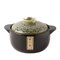 Chfkun Casserole en céramique Noire avec Couvercle, marmite Japonaise en céramique Donabe, marmite de Cuisine, marmite résistante à la Chaleur pour la Maison, pour Le dîner et la fête