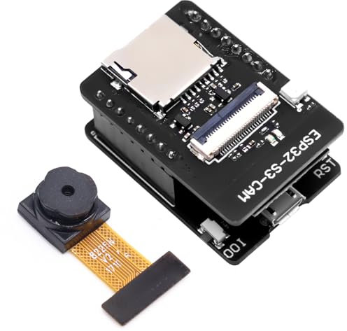 Binghe ESP-32-S3 CAM Motherboard, ESP-S3 CAM ESP-32-S3-N16R8 Entwicklungsplatine mit OV2640 Kamera mit Einbrennsockel 2.4GHz WiFi + Bluetooth Modul Dual-core kompatibel mit Arduino