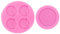 Molde De Caramelo Blando6 Piezas Galletas Sándwich Oreo Moldes De Silicona Pasteles Para Hornear Arcilla De Chocolate Cerámica Suave Moldes Epoxi Rosa