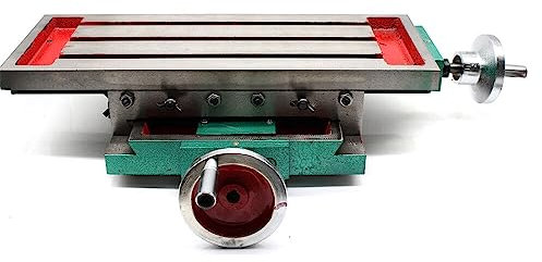 MEHOOSPVN Kreuztisch Frästisch Koordinatentisch Tischbohrmaschine, Präzisions Quertisch Fräsmaschine Metall Professionelle Gusseisen Schraubstock, 45 * 17cm, für Fräsmaschine Ständerbohrmaschine