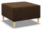 Mebligo - Puff Hocker BLANK, Fußhocker für Sessel, Couch Hocker, Sofa Hocker, Sitzhocker, Hocker Wohnzimmer, Bequemer Hocker als Auflage, Sitzpuff, Beine und Tisch - 71x71x40cm Braun
