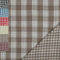 MAGAM-Stoffe Paul Musselin Mulltuch Kinder Baumwollstoff Oeko-Tex Meterware 50cm (Karo sand)