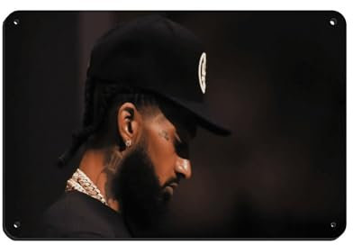 Nipsey Hussle HD-Poster (9) Blechschild, Vintage, Metall, Pub, Club, Café, Bar, Zuhause, Wandkunst, Dekoration, Poster, Retro, 20 x 30 cm
