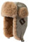Clakllie Wintermütze mit Ohrenklappen Fliegermütze für Skifahren Schlittschuhlaufen Russische Ushanka Bomber Hut Winddicht Aviatormütze Trapper Mütze Herren,PL2406-Beige