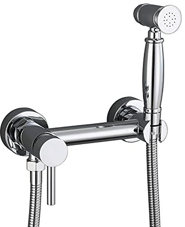 sjdoPulse Cloth Diaper Sprayer Kit Brass Hot And Cold Water Handheld Bidet Sprayer Toilet Kit Chrome Single Handle Toilet Sprayer Wall Mounted Bathroom Washroom Set With Shower Hose