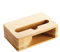 Gcerfby Amplificateur de son en bois, support portable pour smartphone, support de haut-parleur de téléphone portable, design compact et léger, construction en bois écologique, 10 x 6 x 3 cm, pour