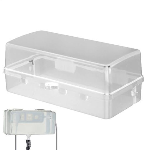 Wusideday Boîte de multiprises d'extérieur | Boîte de gestion de câbles étanche à la pluie | Boîtes de rangement pour prises de courant résistantes à la neige pour l'extérieur | Boîtier de prise de
