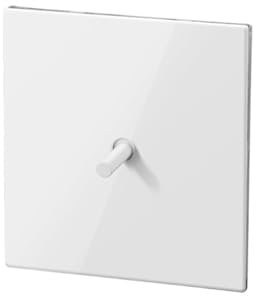 Interruptor de luz de pared blanco mate, interruptor eléctrico momentáneo retro, palanca USB e interruptores reguladores (panel)