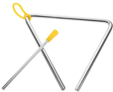 DECHOUS Schlaginstrument Triangel Instrument Für Musik Triangel Outdoor Schlaginstrument Triangel Musikinstrument Hand Percussion Triangel Metall/Kunststoff