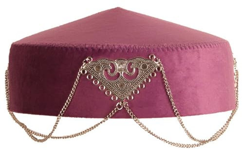 PLCPDM Kasachischer Hut mit ethnischen Fransen, Tradition und Moderne, Kopfbedeckung für Kulturliebhaber und Veranstaltungsteilnehmer