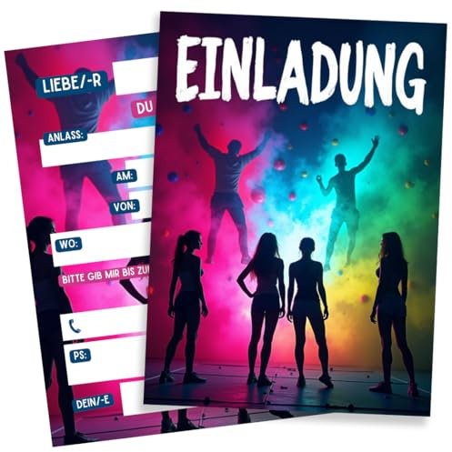 ZETTMANN® 10er Set Einladungskarten Einladung Kinder Kindergeburtstag Mädchen Jungen Geburtstag Taufe Einschulung Mitgebsel Geschenk I hochwertig I Ater 4 5 6 7 8 9 10 11 12 13 Jahre (Klettern)