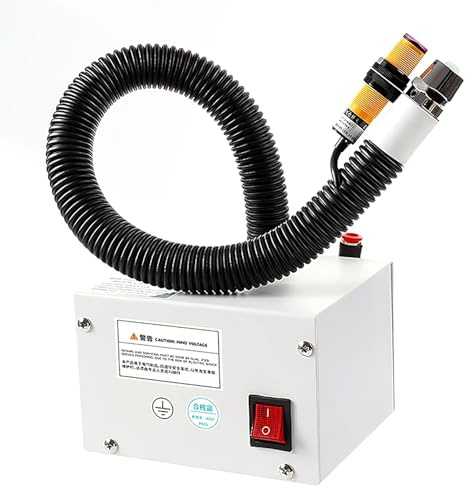 Serpente d'aria anti statico ionizzante, volume d'aria regolabile, induzione fotoelettrica, distanza di rimozione statica di 20-300 mm, connettore per tubo dell'aria da 8 mm per rimozione industriale