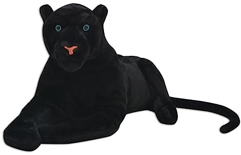Tomostar Plüschtier, weich, Riese, Plüschtiere, weiches Spielzeug, für Kinder, schwarzer Panther, XXL
