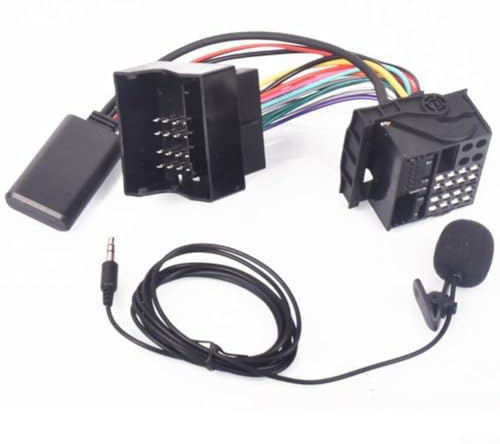 LatoYard Cavo adattatore audio AUX con microfono esterno per Opel CD30, CDC40, CD70, DVD90 e compatibile con Astra, Corsa, Vectra, Zafira modelli (2003-2007)