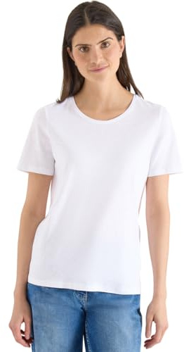 Damen Basic T-Shirt mit Rundhals in Unifarbe