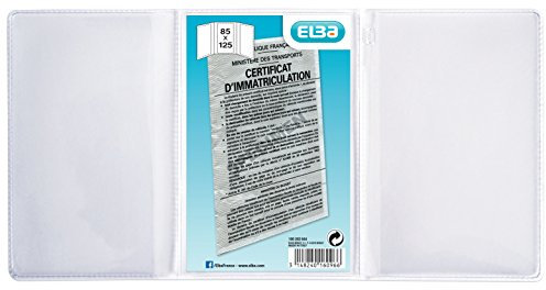 Elba 100202644 Etui Carte Grise Européenne en PVC 30/100