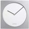Jacob Jensen - Wanduhr, Uhr - Farbe: Silber/Weiß - Aluminium - 35 x 35 cm - zeitloses dänisches Design