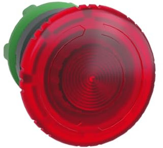 Schneider Electric Head for illuminated emergency switching off push button, Harmony XB5, plastic, red mushroom 40 mm, 22 mm, universal LED, turn to release