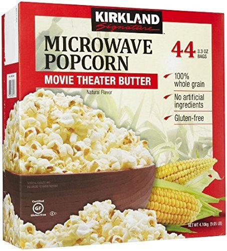 Kirkland Signature Microwave Popcorn, 3.3 oz, 44 Count by Kirkland Signature