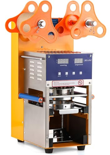 CGOLDENWALL ST-QF07 commercial Stainless Steel Digital full Automatic Cup Sealing Machine for milk tea easoybean milk paper cup plastic cup Sealer Cup