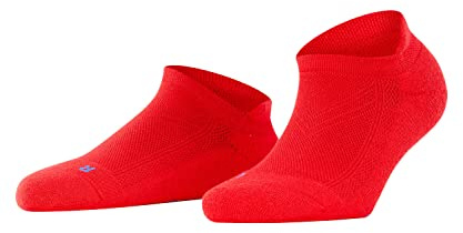 FALKE Women's Cool Kick Sneaker W Sn Soft Breathable Quick Drying Low-Cut Plain 1 Pair Trainer Socks, Red Fire 8150-O, 2.5-3.5