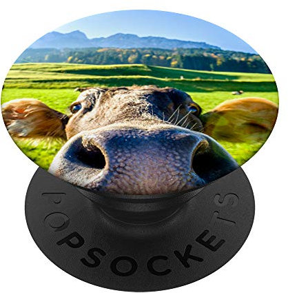 Kuh Selfie Lustig PopSockets mit austauschbarem PopGrip