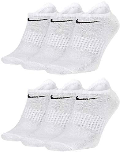 Nike Socken 6 Paar Sneakersocken Füßlinge Socken SX7689,6 Paar Weiss,38-42