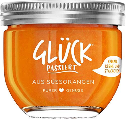 GLÜCK PASSIERT - aus Süssorangen Fruchtaufstrich fein passiert - 230g