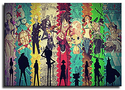 One Piece Anime Luffy Zoro Nami Chopper Poster Canvas Print Home Decor Paintings Wall Art Pictures Presents Bedroom Decor
